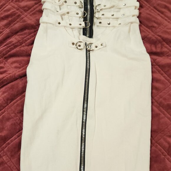 RARE Vintage Lip Service Institutionalized Bondage Canvas Dress - - Picture 4 of 10